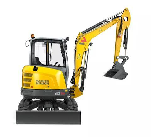 Wacker-Neuson-EZ36-excavator-white-background