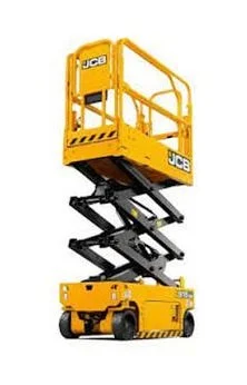 JCB 2032e scissor lift stock photo