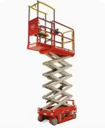 MEC Micro 19ft scissor lift with xtra deck