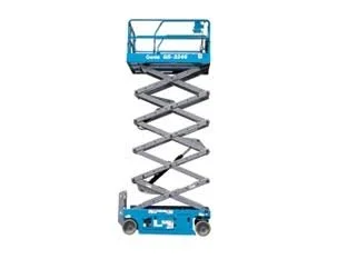 Genie 32 ft scissor lift white background