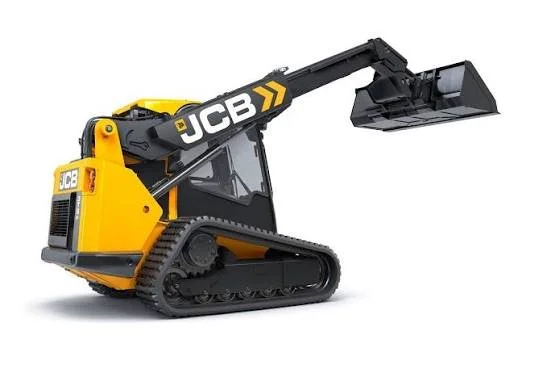 JCB Teleskid loader with bucket arm raised high