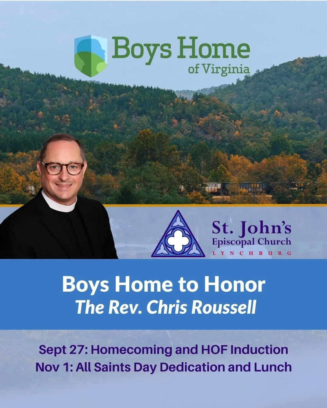 Boys Home of Virginia to Honor The Rev. Chris Roussell