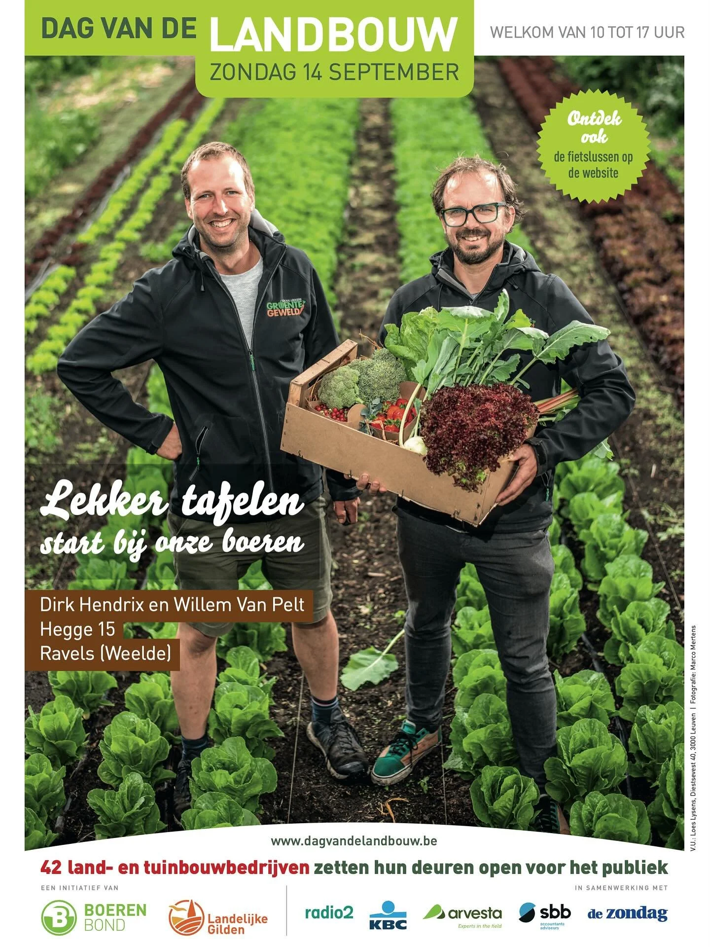 Op zondag 14 september neemt CSA-boerderij Groentegeweld deel aan Dag van de Landbouw. Bezoekers ontdekken hoe een zelfoogst- en pakketboerderij werkt, ontmoeten de zorggasten, leren het flexibel pakketsysteem kennen en proeven de heerlijke smaken re