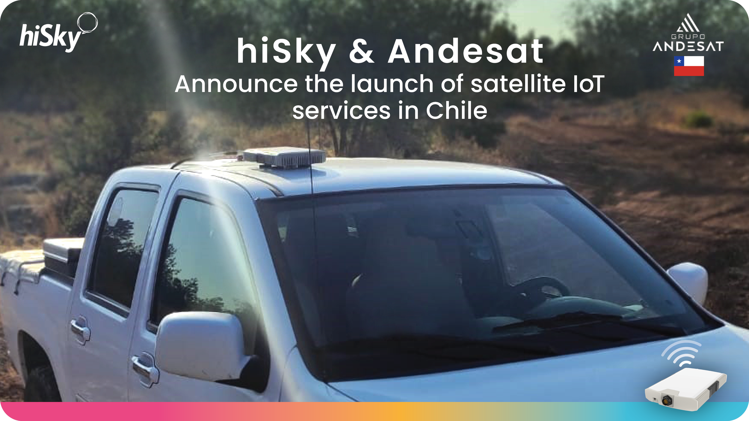 Andersat and hiSky Announce the Launch of Satellite IoT Services