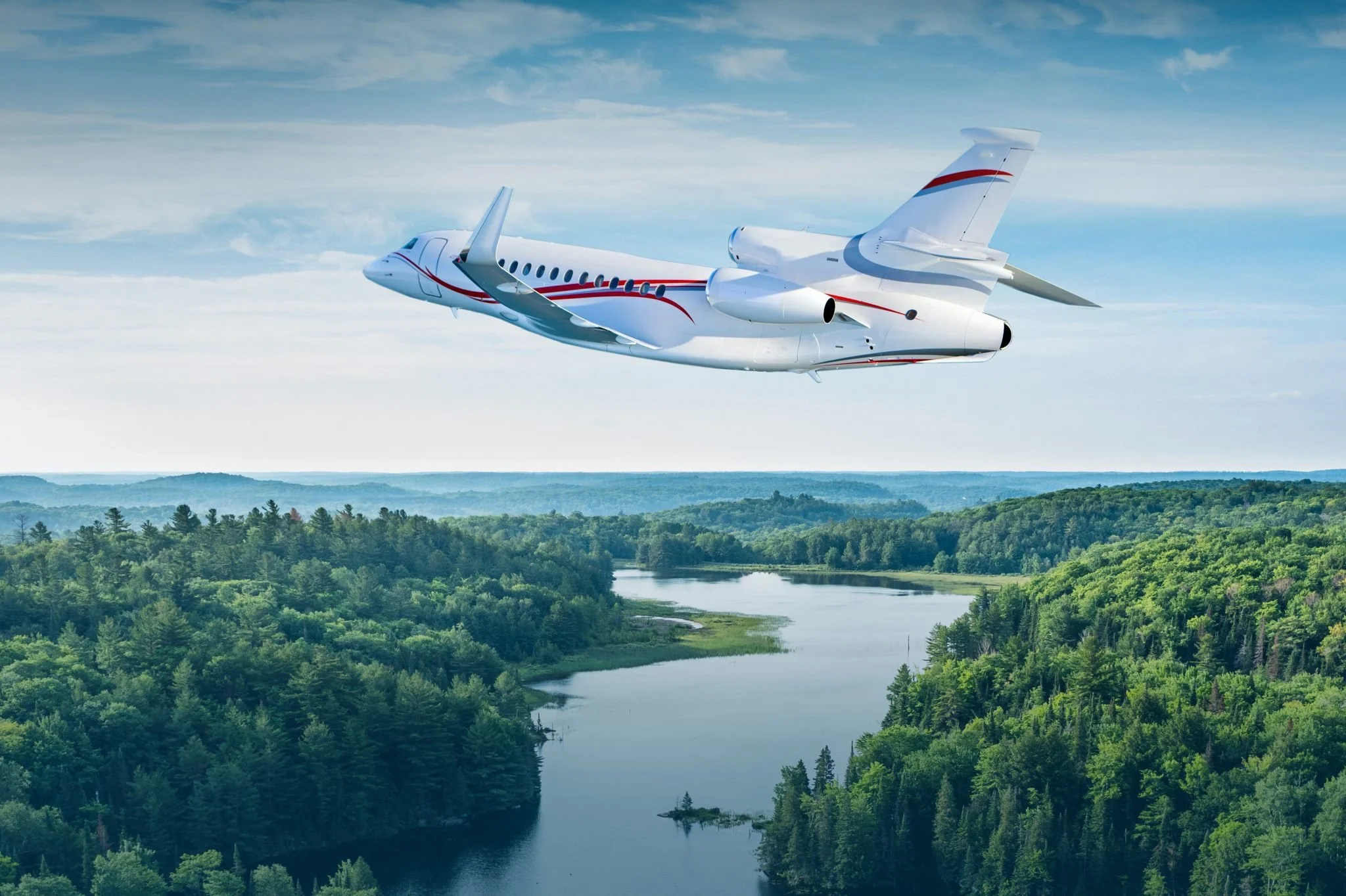 Satcom Direct Plane Simple® Ku-band Terminal Certified for Dassault Falcon 7X