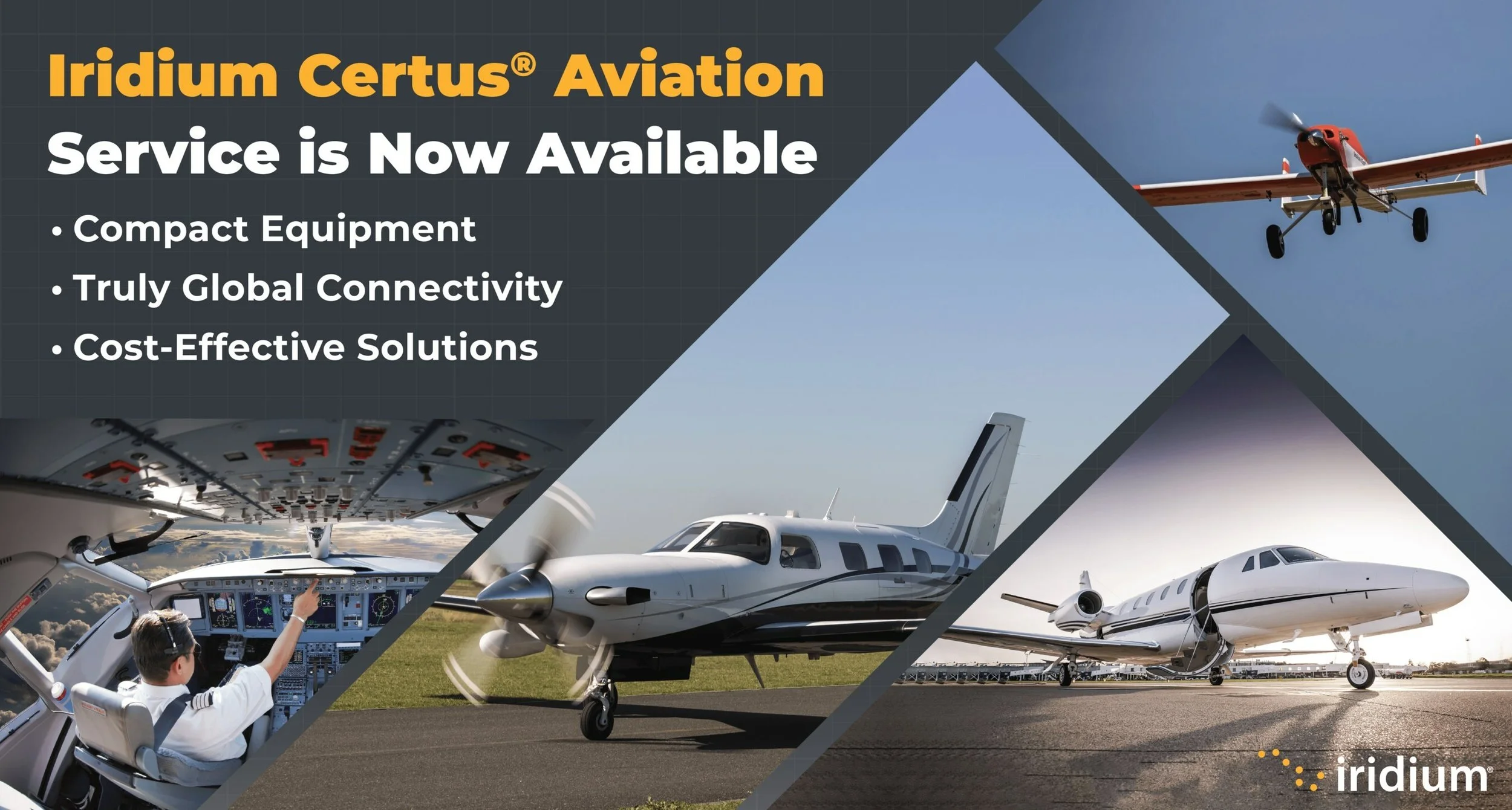 Iridium Launches Iridium Certus for Aviation Service, Revolutionizing Aircraft Connectivity