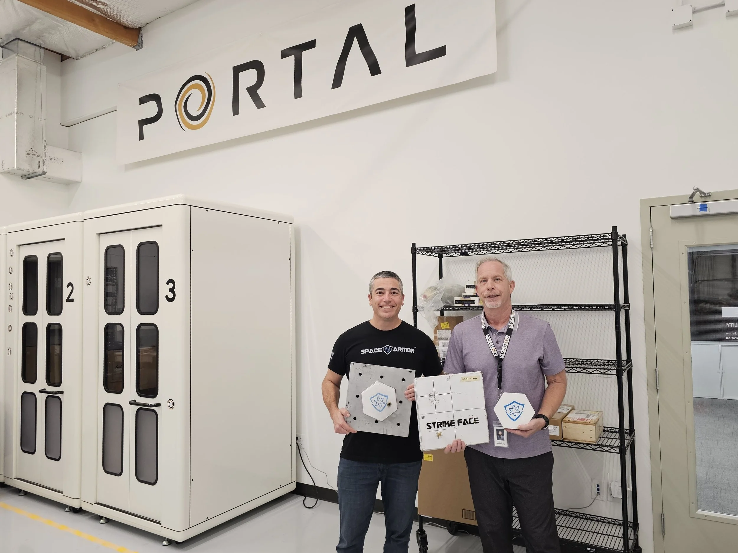 Trevor Smith with Portal CEO Jeff Thornburg