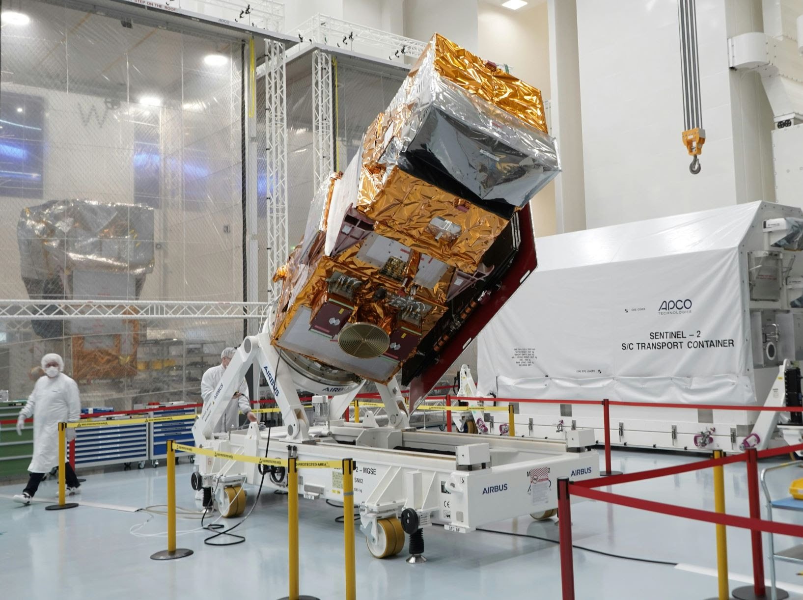 Airbus Built, Copernicus Sentinel-2C Climate Satellite Heading for Launch Site