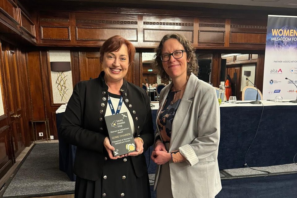 Genie Chaiken Named Winner of Women in MilSatCom Innovation Award