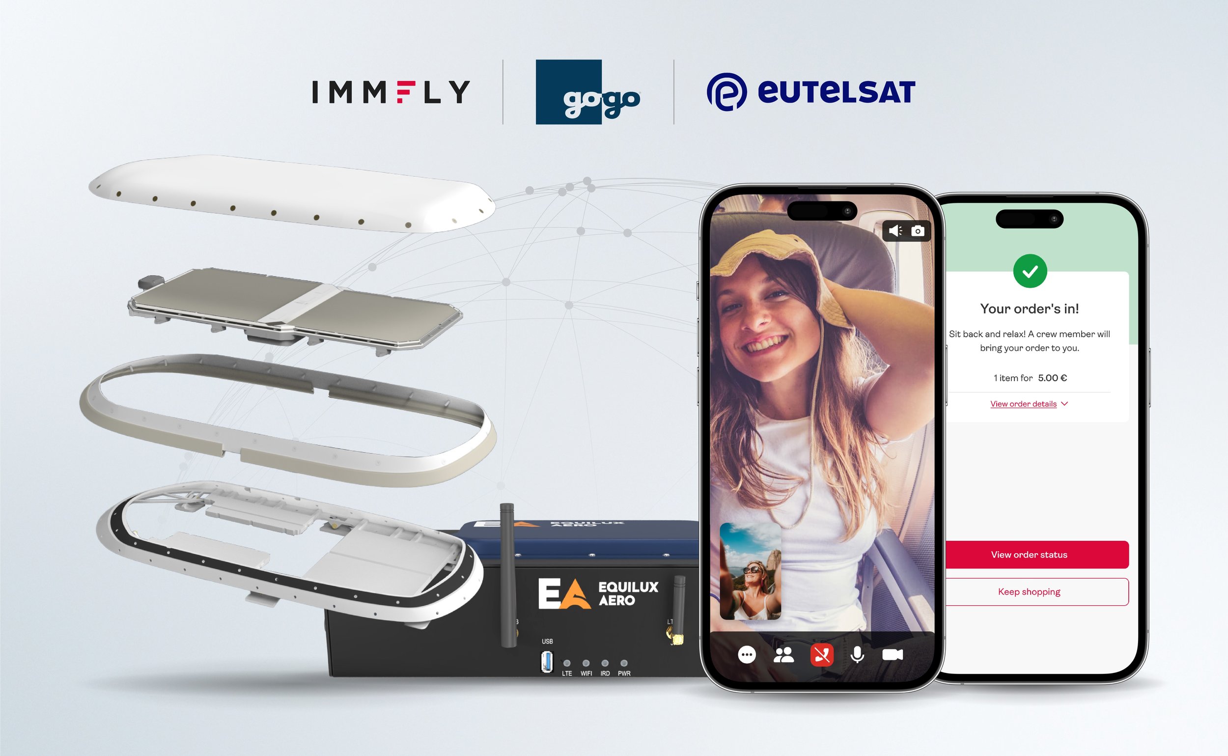 Immfly to Bring Eutelsat's OneWeb LEO High-Speed Connectivity to Disconnected Narrowbody LCC/ULCC Fleets Worldwide