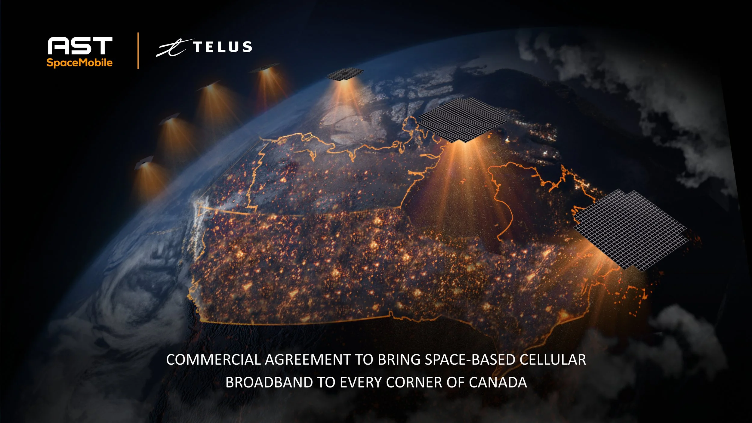 TELUS and AST SpaceMobile Partner to Bring Space-Based Cellular Broadband Connectivity to Every Corner of Canada