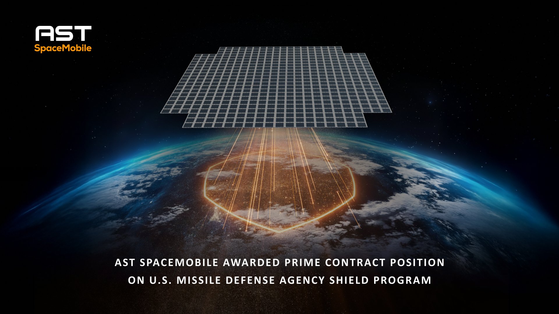 AST SpaceMobile Awarded Prime Contract Position on U.S. Missile Defense Agency SHIELD Program