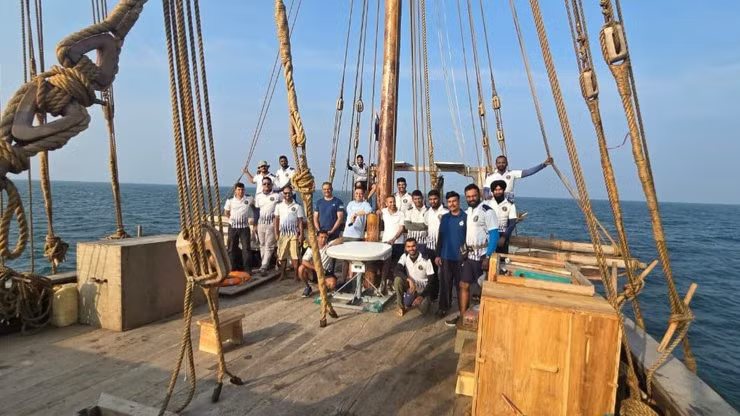 OneWeb LEO connectivity on the Indian Naval Sailing Vessel, Kaundinya