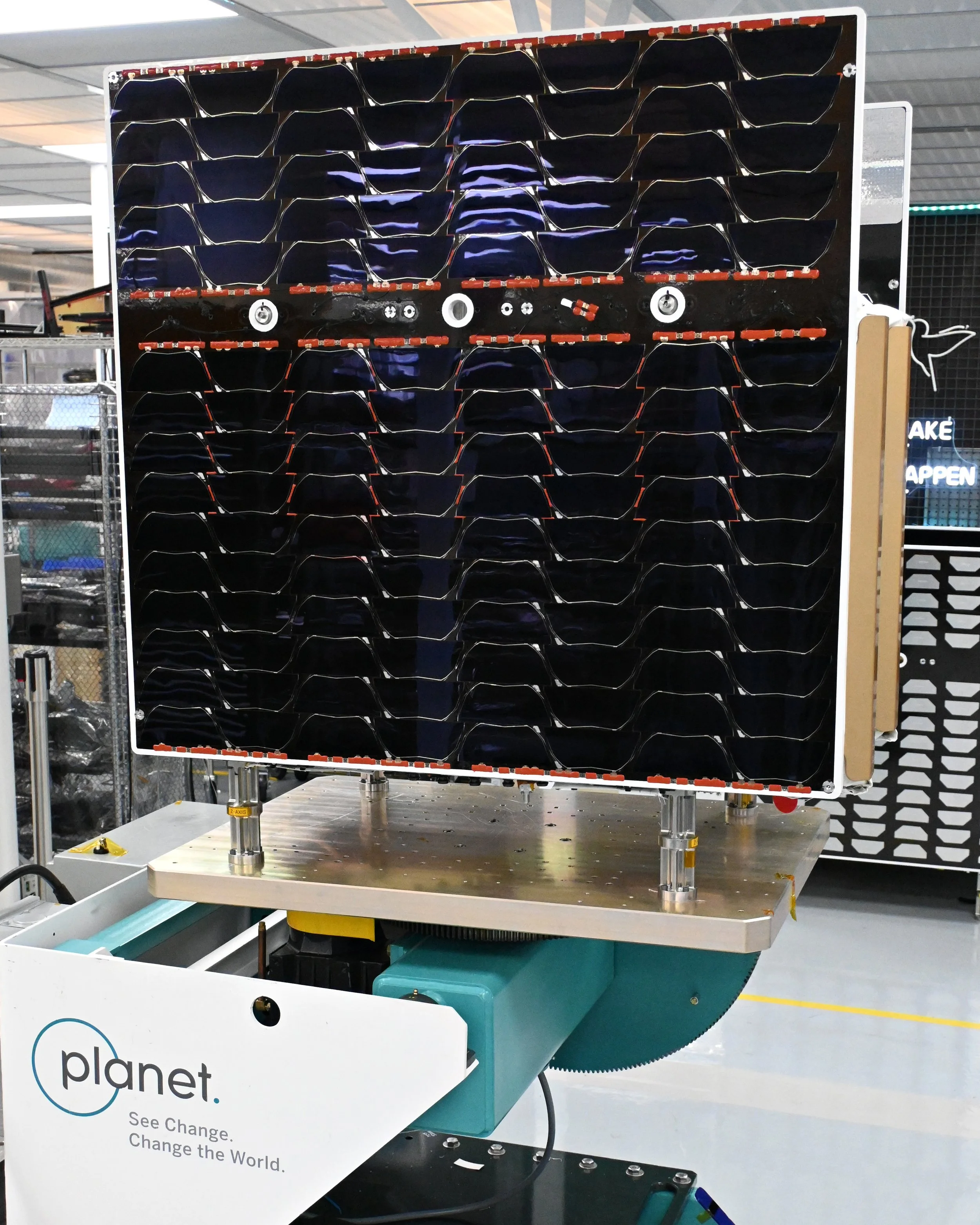A photo of Pelican-11 taken on May 29th in the lab at Planet's San Francisco headquarters