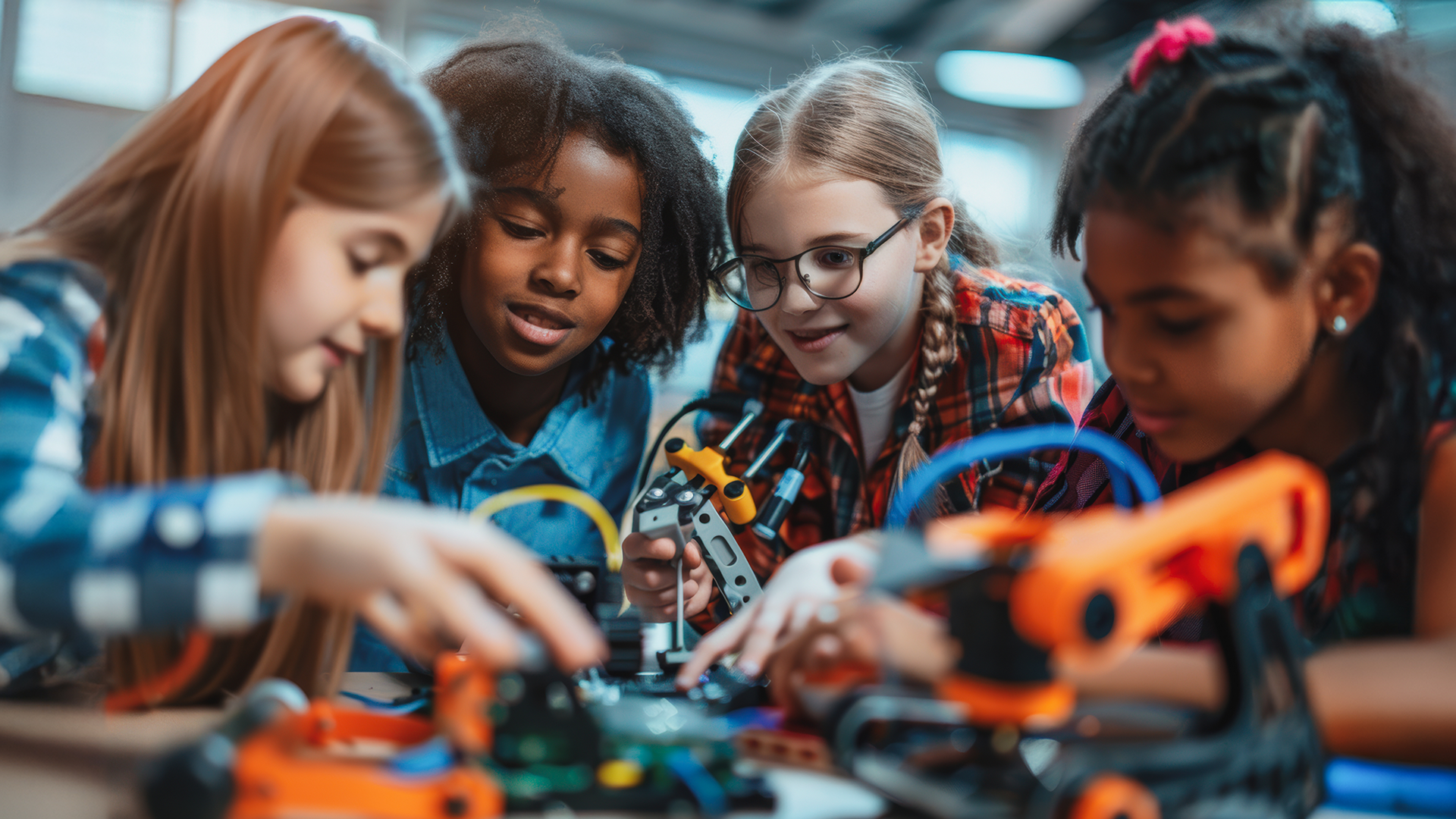 Children solving problems