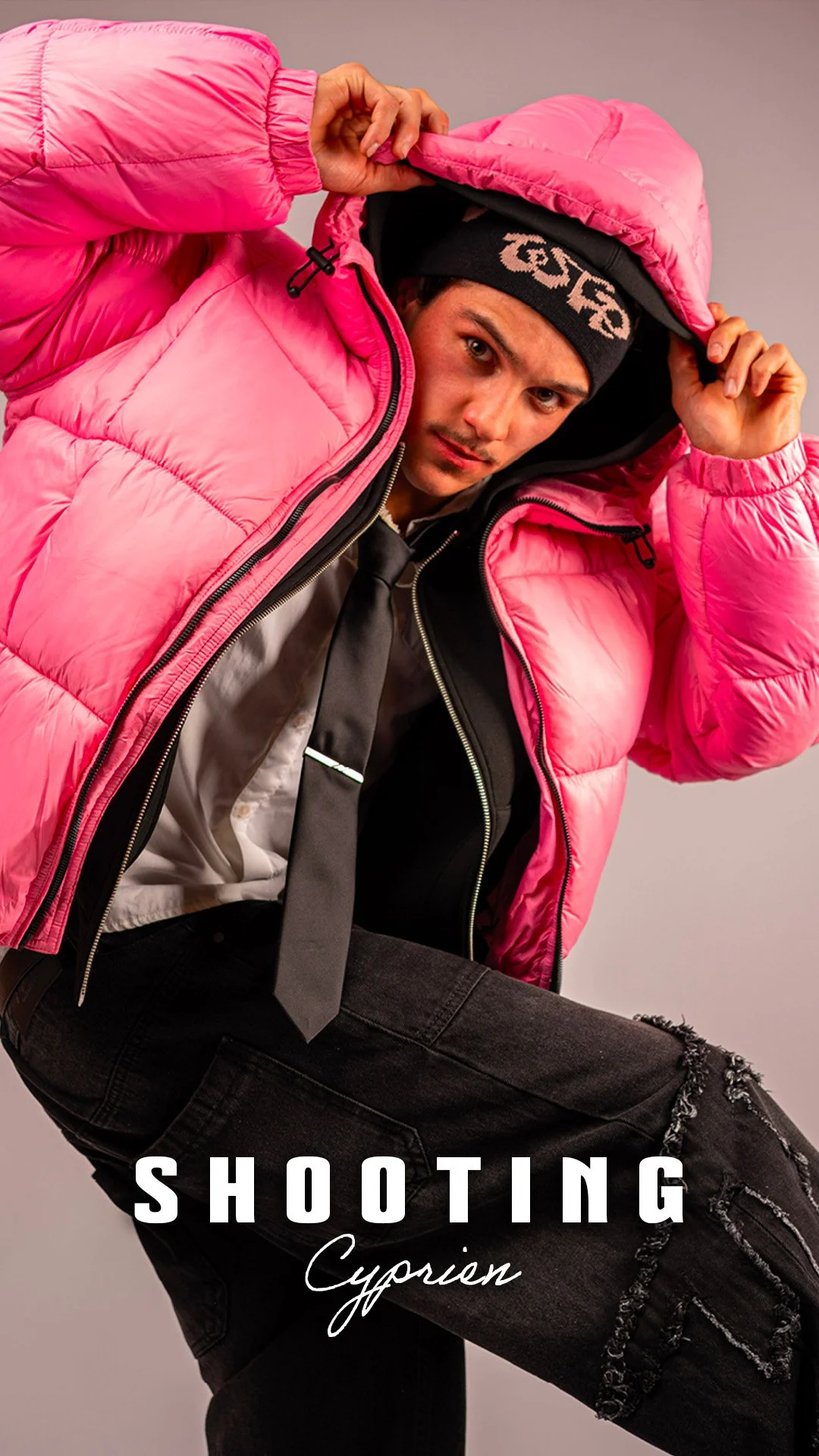 Cyprien "Pink energy. Black attitute."
