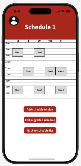 Course Planning (Schedule)