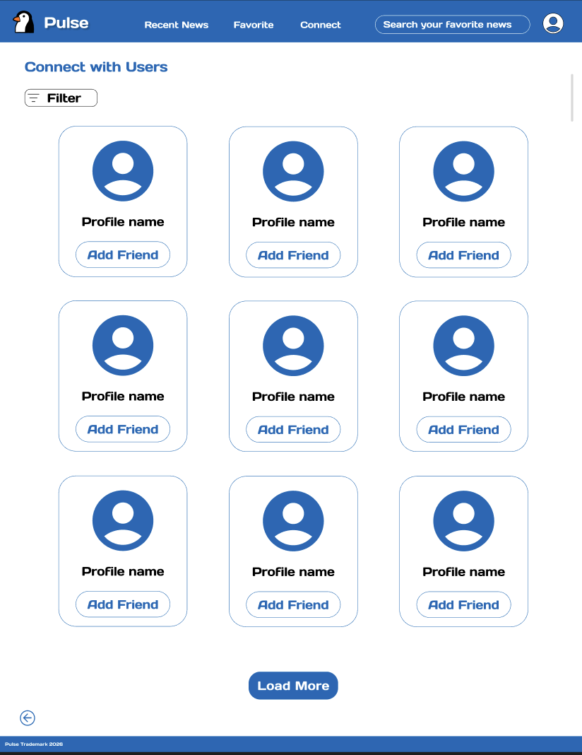 User Connection Page