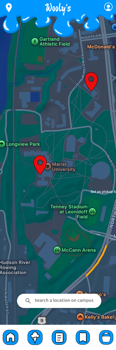 Location Selection Page