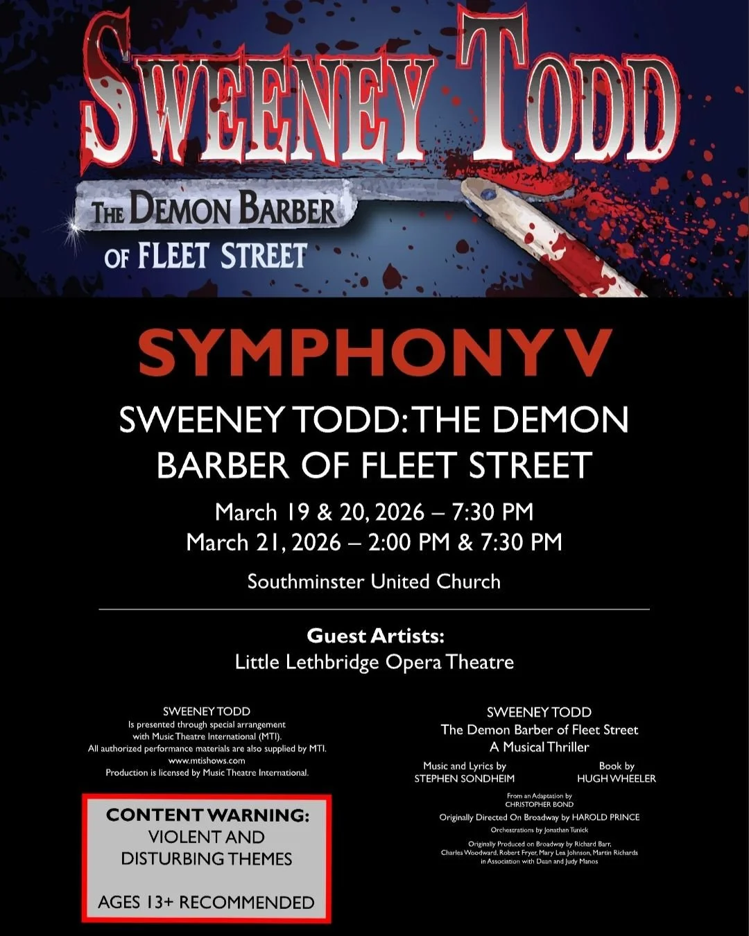 SERIES V: SWEENEY TODD: The Demon Barber of Fleet Street