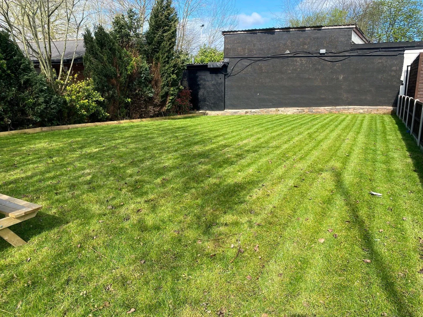 First few cuts of the year done on a site we maintain in the centre of Nuneaton, we laid this lawn last October as part of the site being refurbished.