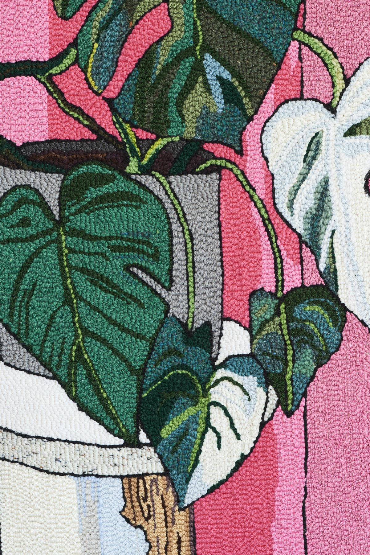 "Summer is spent" - looped wall hanging