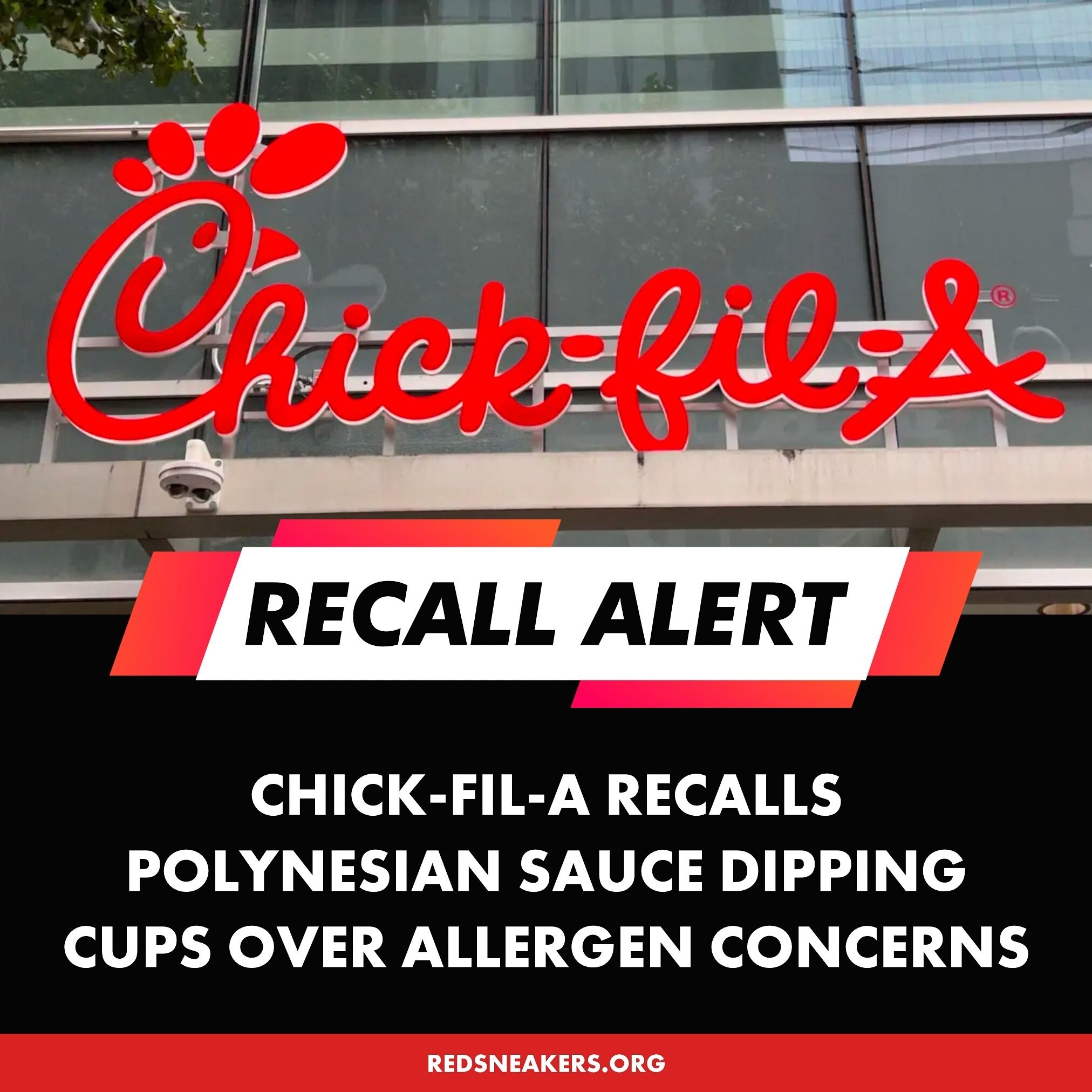 🚨 Chick-fil-A issued an important message to customers regarding a product recall. Here&rsquo;s what you need to know.

On February 29, Chick-Fil-A alerted its patrons to dispose of any Polynesian Sauce dipping cups. 

The Polynesian Sauce was incor