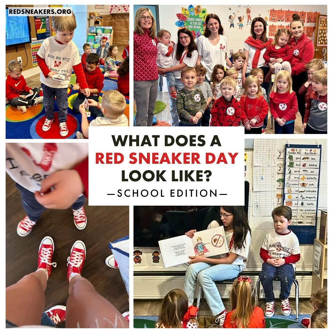 A Red Sneaker Day provides a &ldquo;day&rdquo; when everyone wears their red sneakers/shoes (or anything red) and participates together to raise food allergy awareness. 
 
The goal is not only to increase education and awareness to the communities of