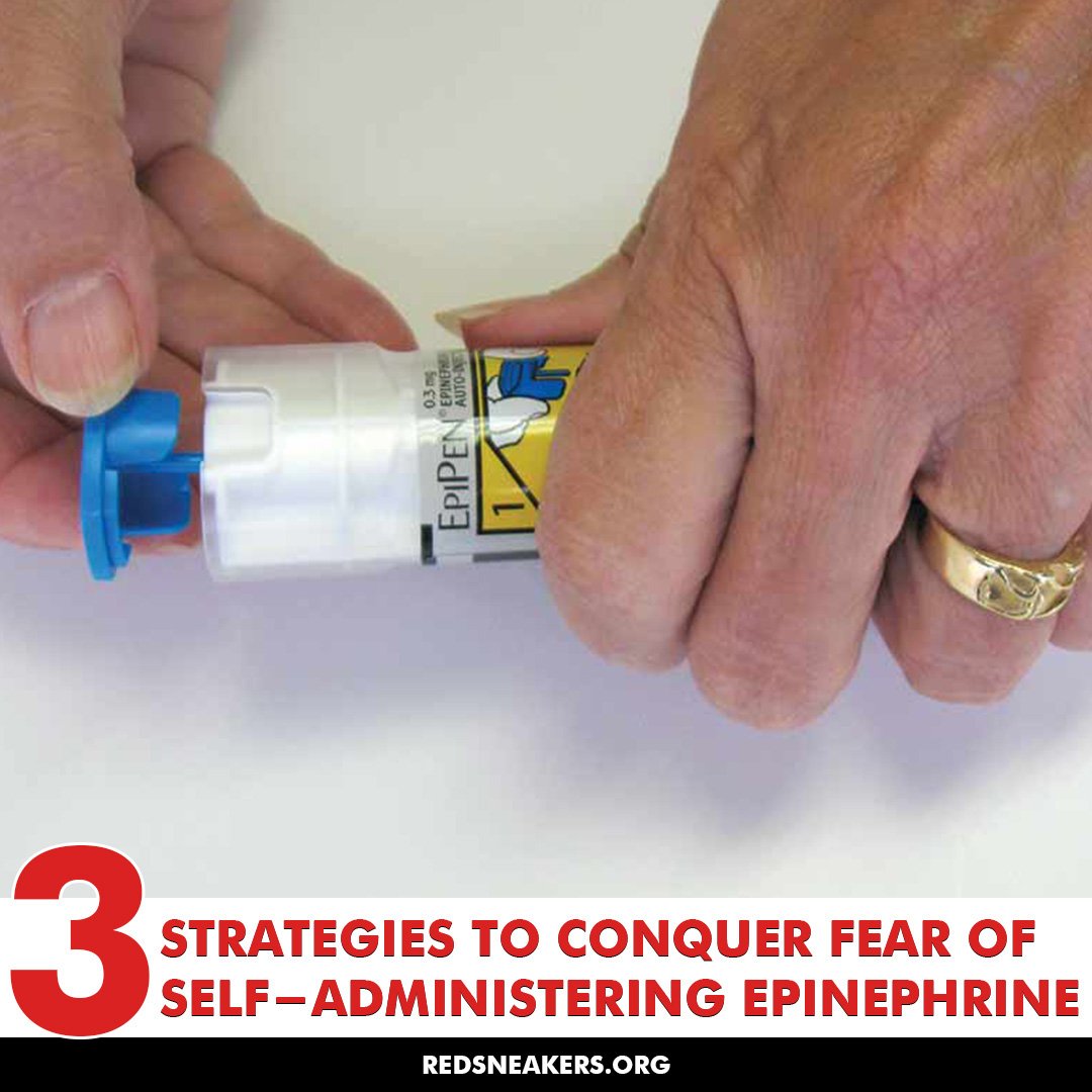 It is absolutely normal to feel intimidated and anxious by the thought of self-administering epinephrine. The fear of injecting oneself (or even someone like your child) during a life-threatening emergency can often overshadow the necessity and poten