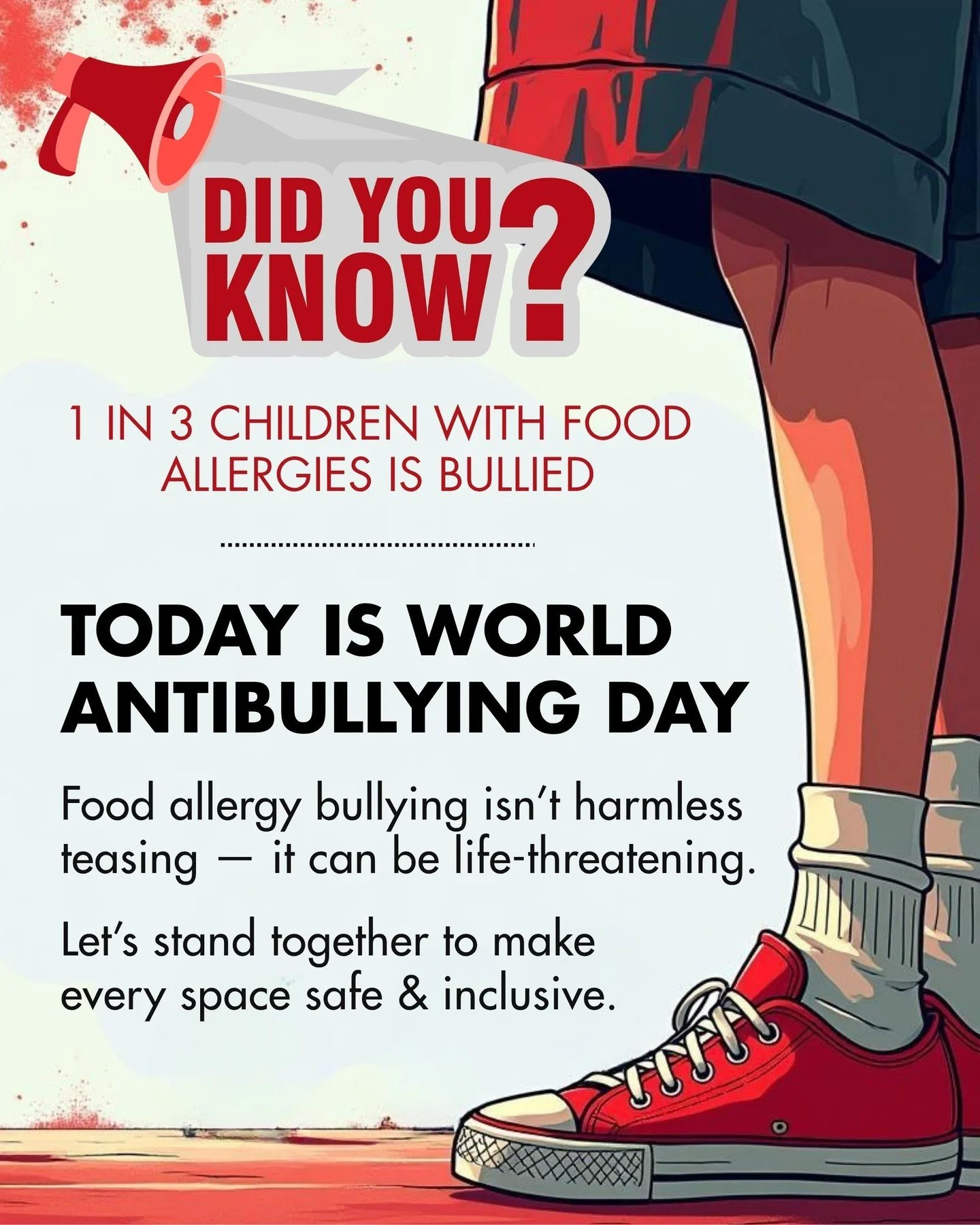 No one should be bullied for managing a life-threatening condition. But that&rsquo;s the heartbreaking reality for 1 in 3 children with food allergies &mdash; and only 12% of parents even know it&rsquo;s happening.

And this isn&rsquo;t just a childh