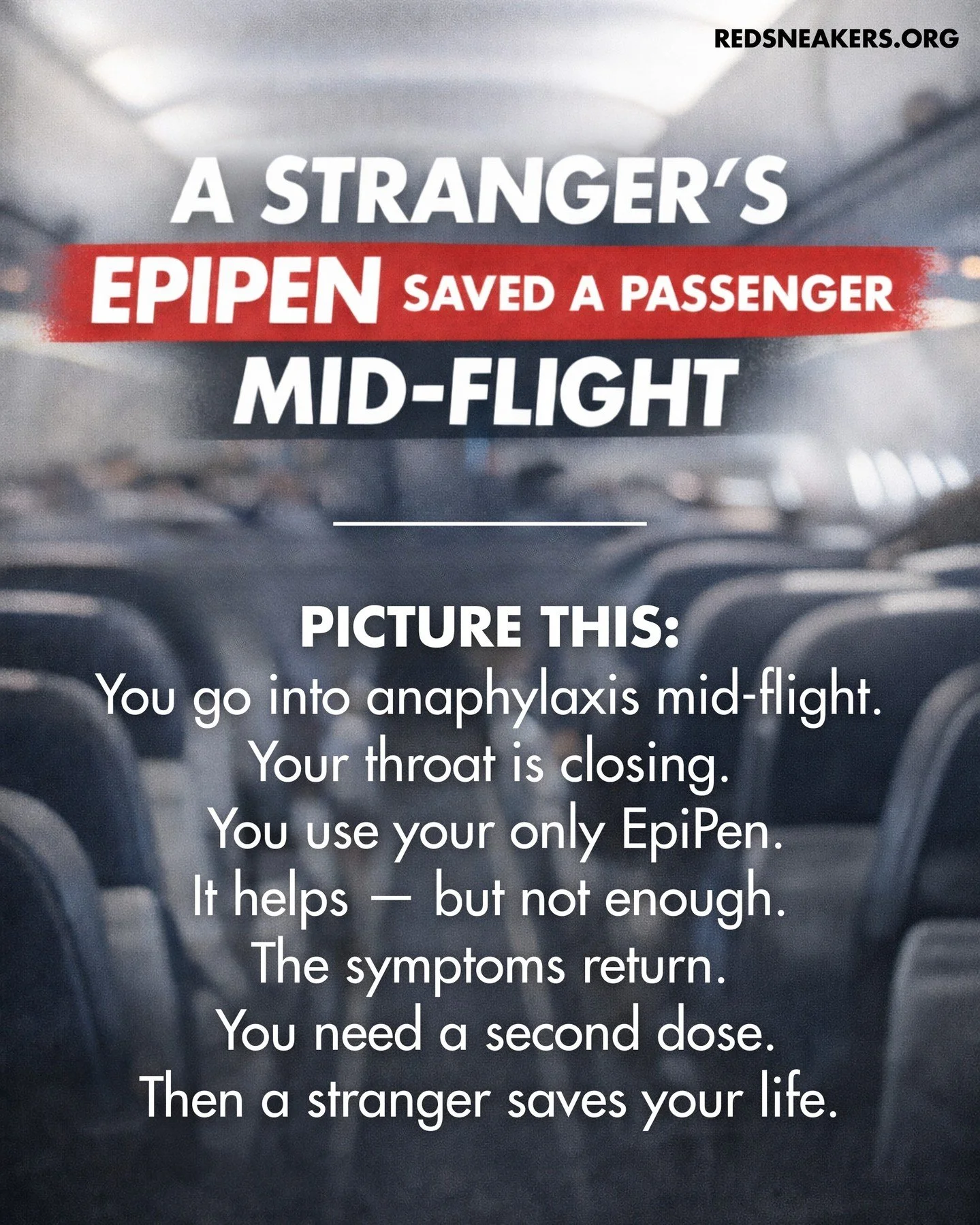 Just in case you needed another reason to always carry TWO epinephrine devices, here it is: it could save your life&mdash;or someone else&rsquo;s.

On a recent Virgin Australia flight, a man experienced a severe allergic reaction mid-air. He struggle