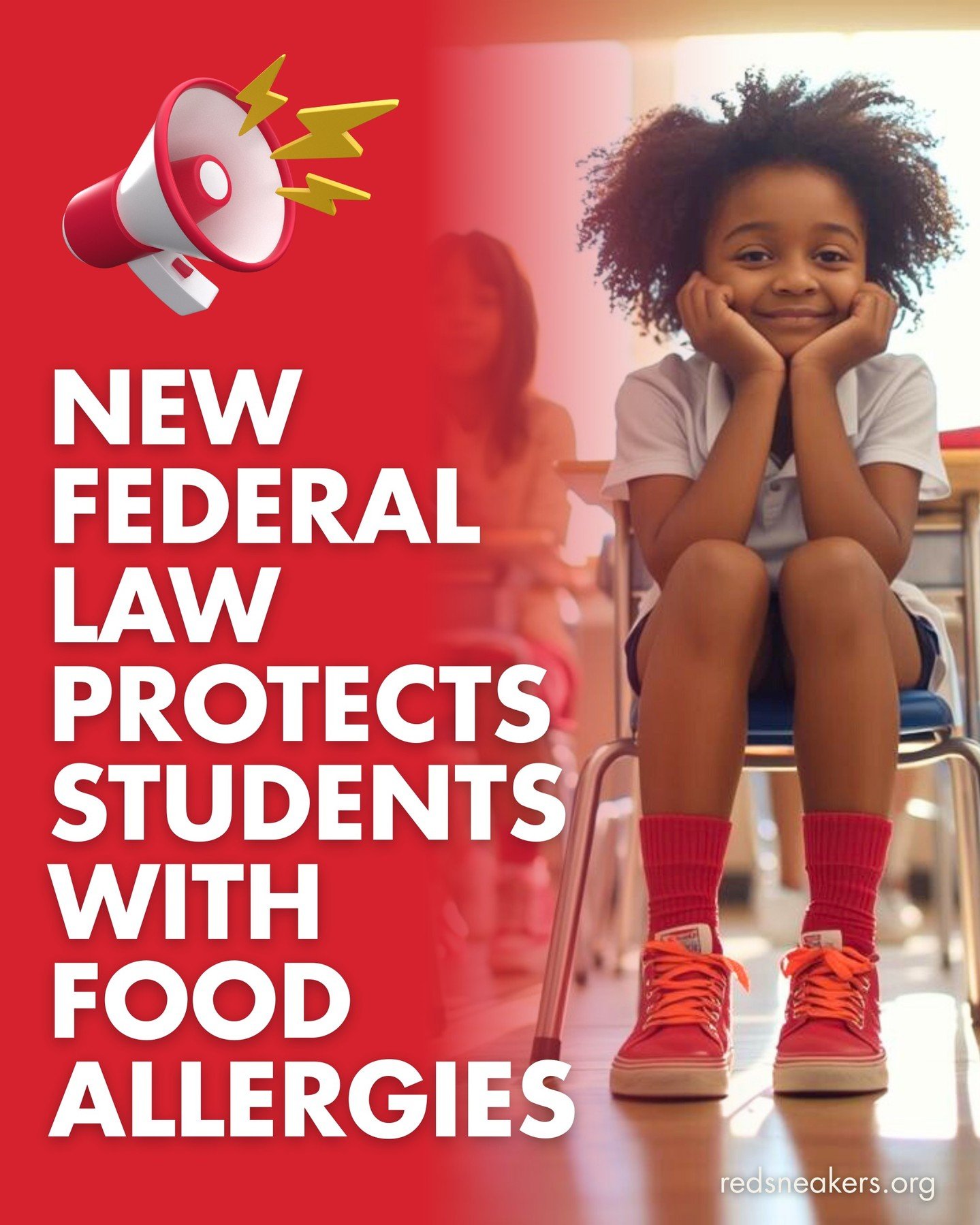 🚨 A major win for the food allergy community! A new federal law &mdash; the Protecting Children with Food Allergies Act &mdash; has officially been signed into law, and it&rsquo;s a meaningful step forward for student safety across the country.

Thi