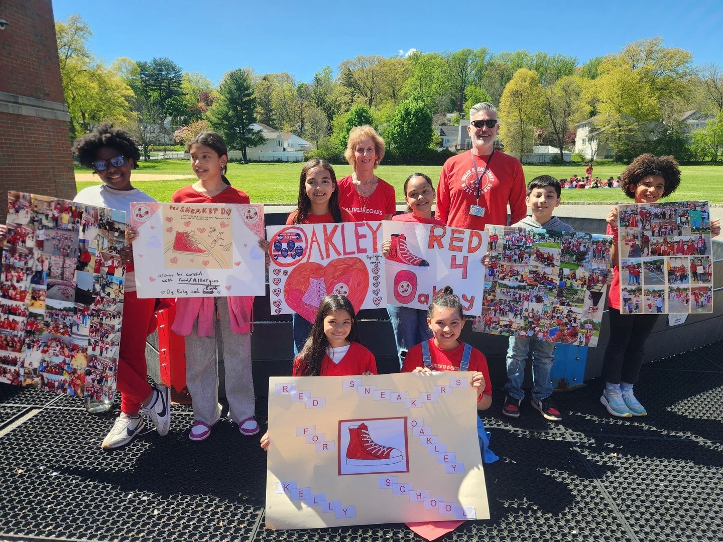 This is just so cool to see. ❤️🥹 For the 9th year in a row, Kelly Elementary in West Orange, New Jersey went ALL IN on food allergy awareness. The 5th grade student council reading to younger kids, daily announcements, handmade signs, the whole scho