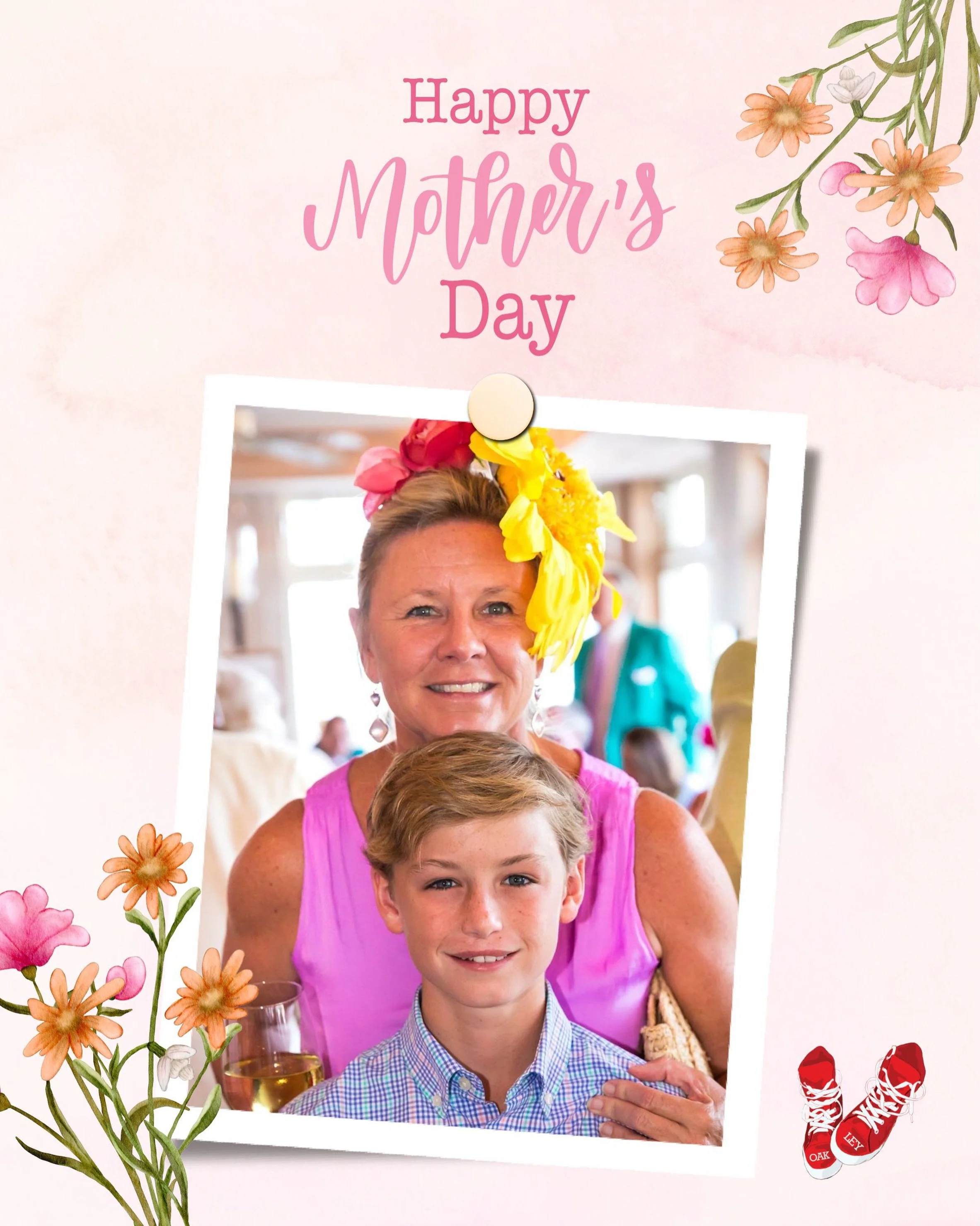 Happy Mother&rsquo;s Day to all the beautiful mamas out there! 💐💕 This is one of my favorite photos of Oakley and me. It was taken at a Kentucky Derby party just a few days before Mother&rsquo;s Day that year. I didn&rsquo;t know it would be our la
