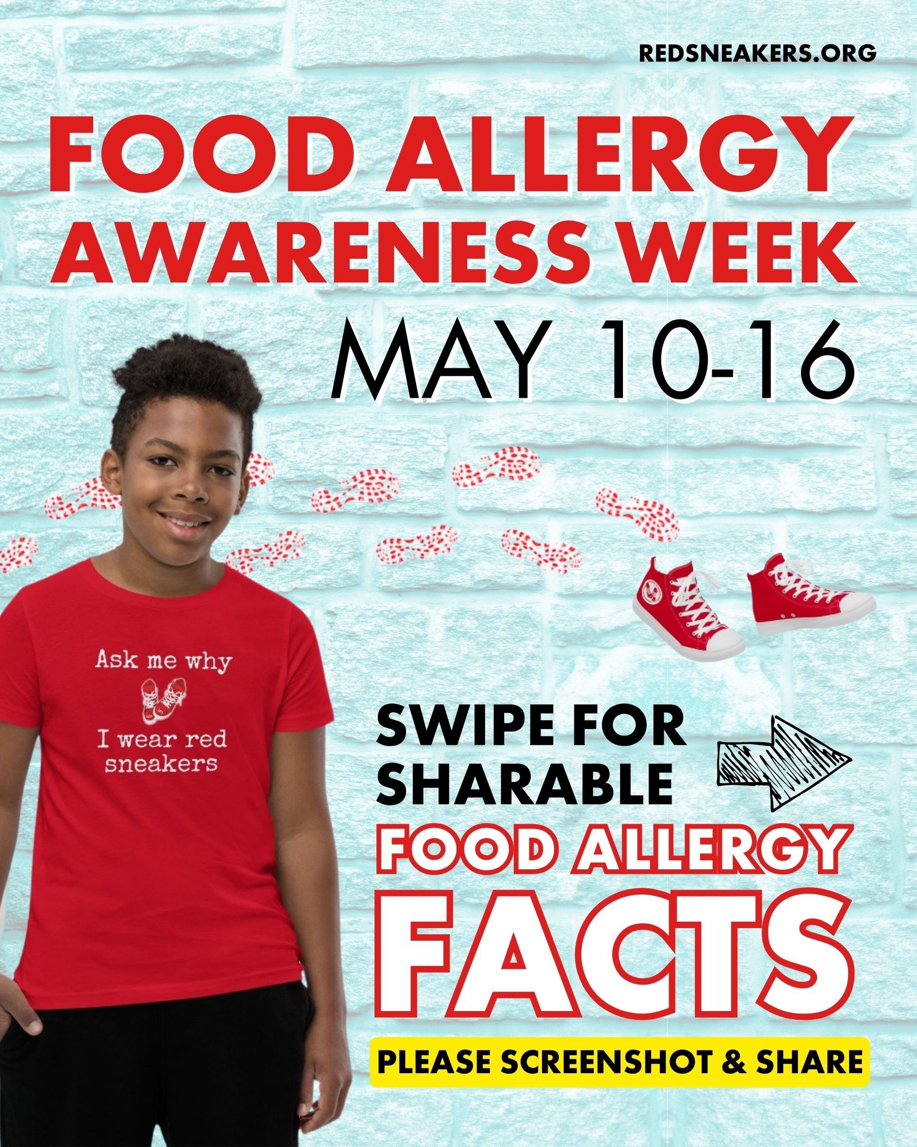 Happy Food Allergy Awareness Week! 💥 We&rsquo;re kicking things off with a carousel full of important (and shareable) facts to help you learn more, spread awareness, and keep each other safe. Swipe through, share, and help us put food allergies on e
