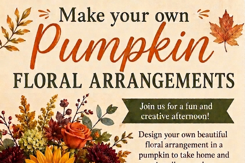 Pumpkin Floral Arrangement Workshop