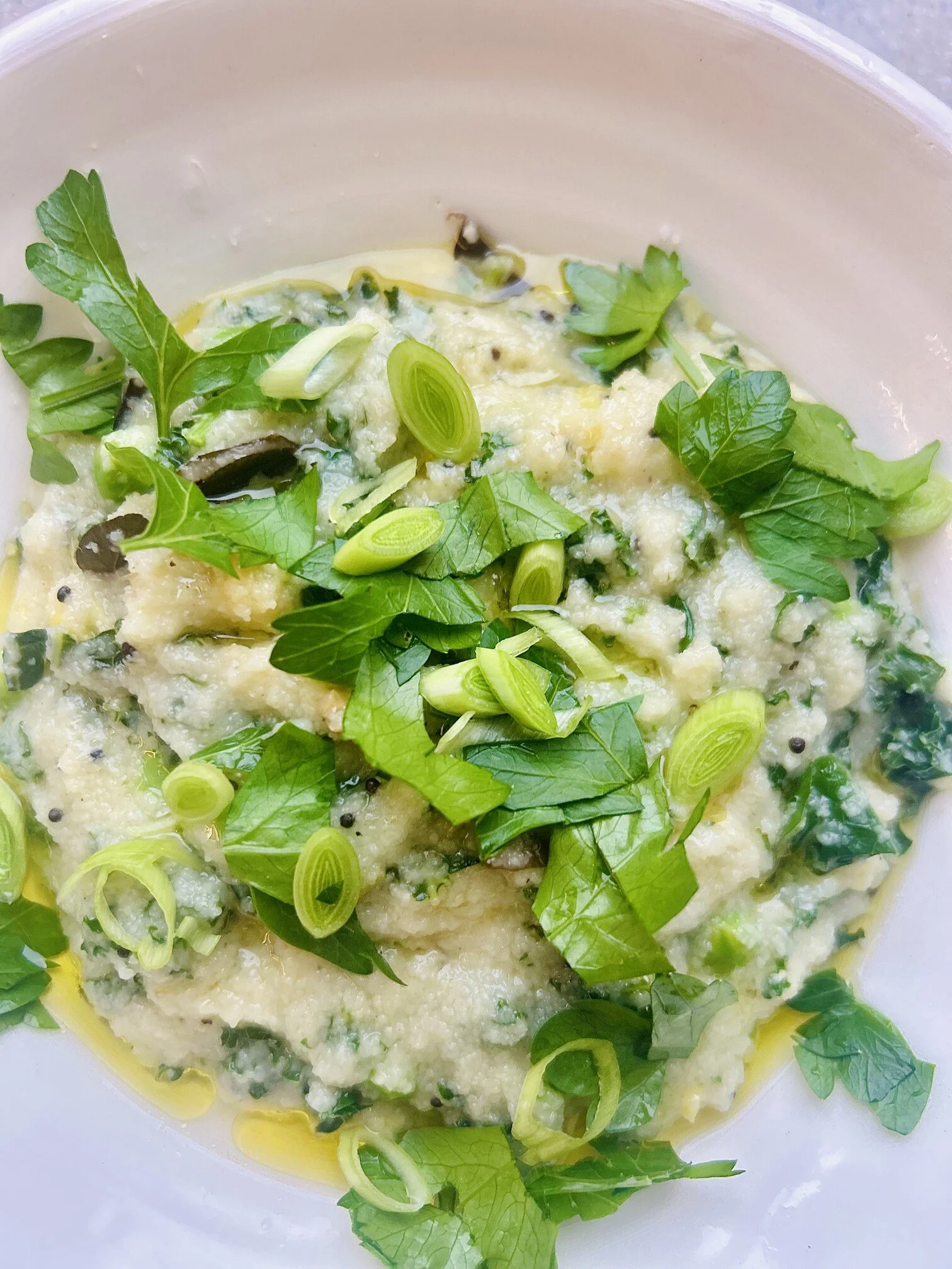 Spiced Semolina Upma-Style with Mustard Seeds
