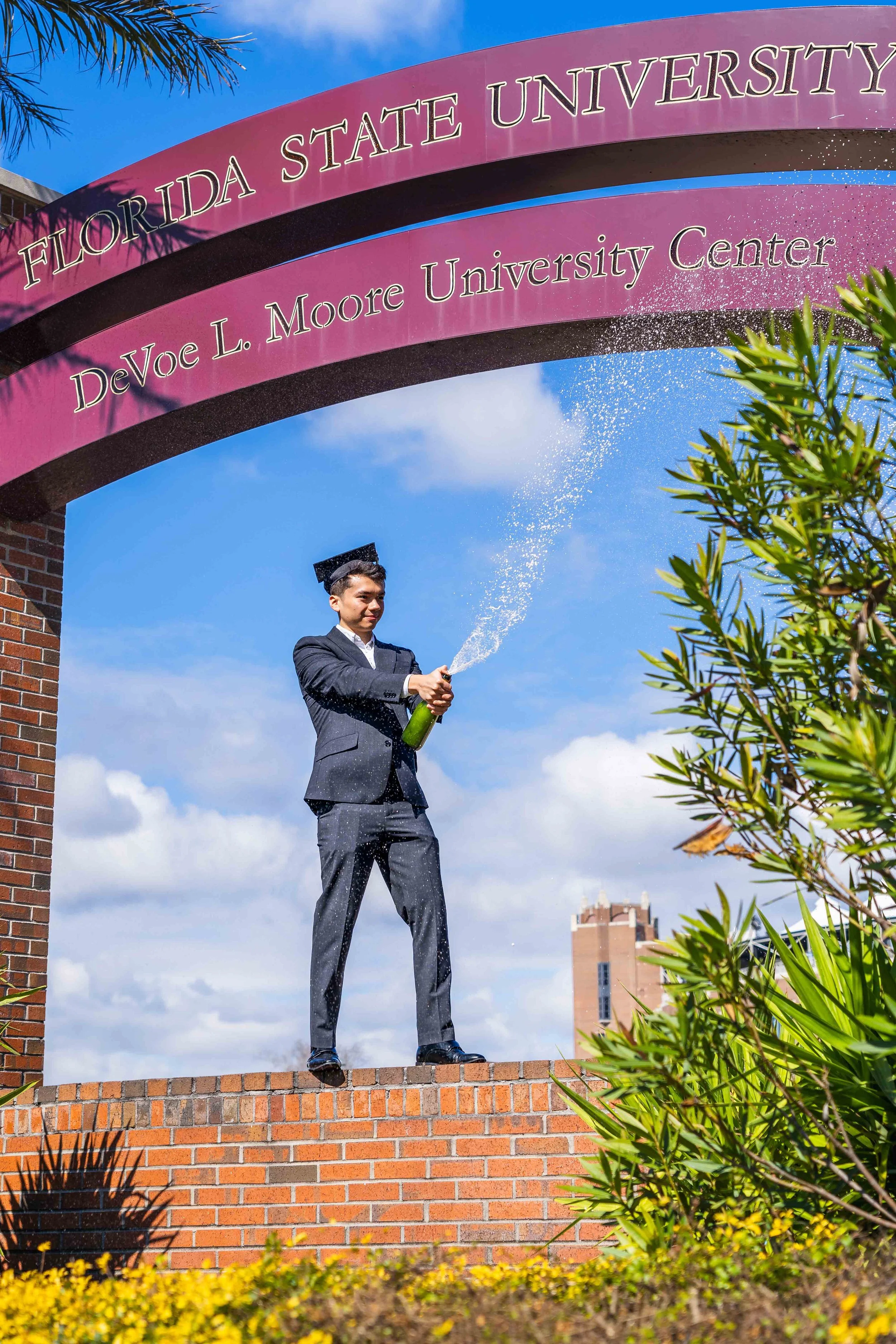 Tallahassee Graduation Photography at Florida State University at Langford Green