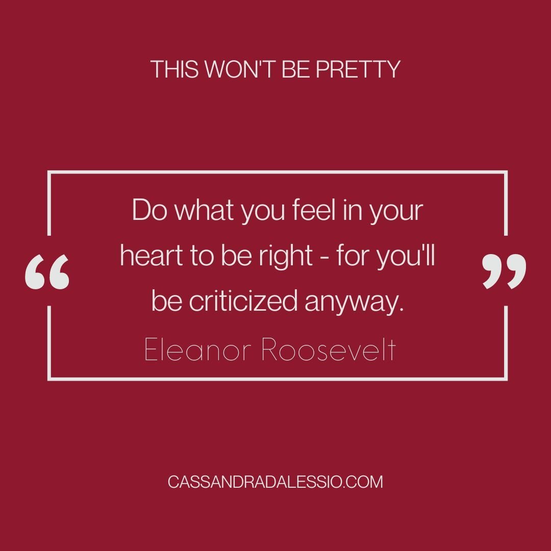 Being the leader can be the WORST. Just remember, if you can sleep peacefully at night, if you feel - deep down - what you are doing is right... then you are doing exactly what you should be. 💛