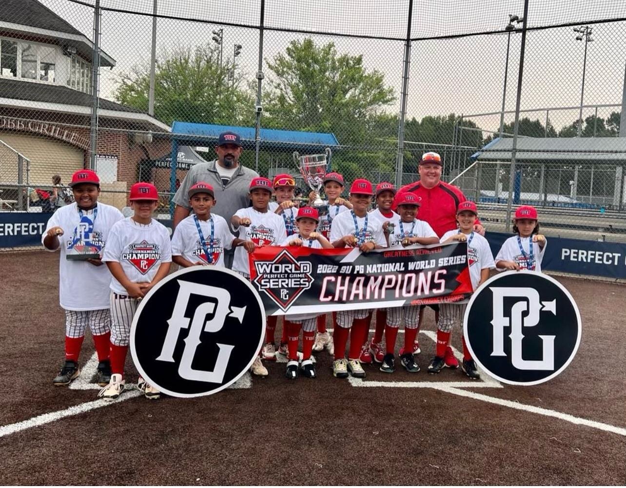 TBT National 9U went to Georgia to play in the PG National World Series and absolutely dominated. 46 teams from all over the US. LAST ONES STANDING 🏆🏆🏆🏆