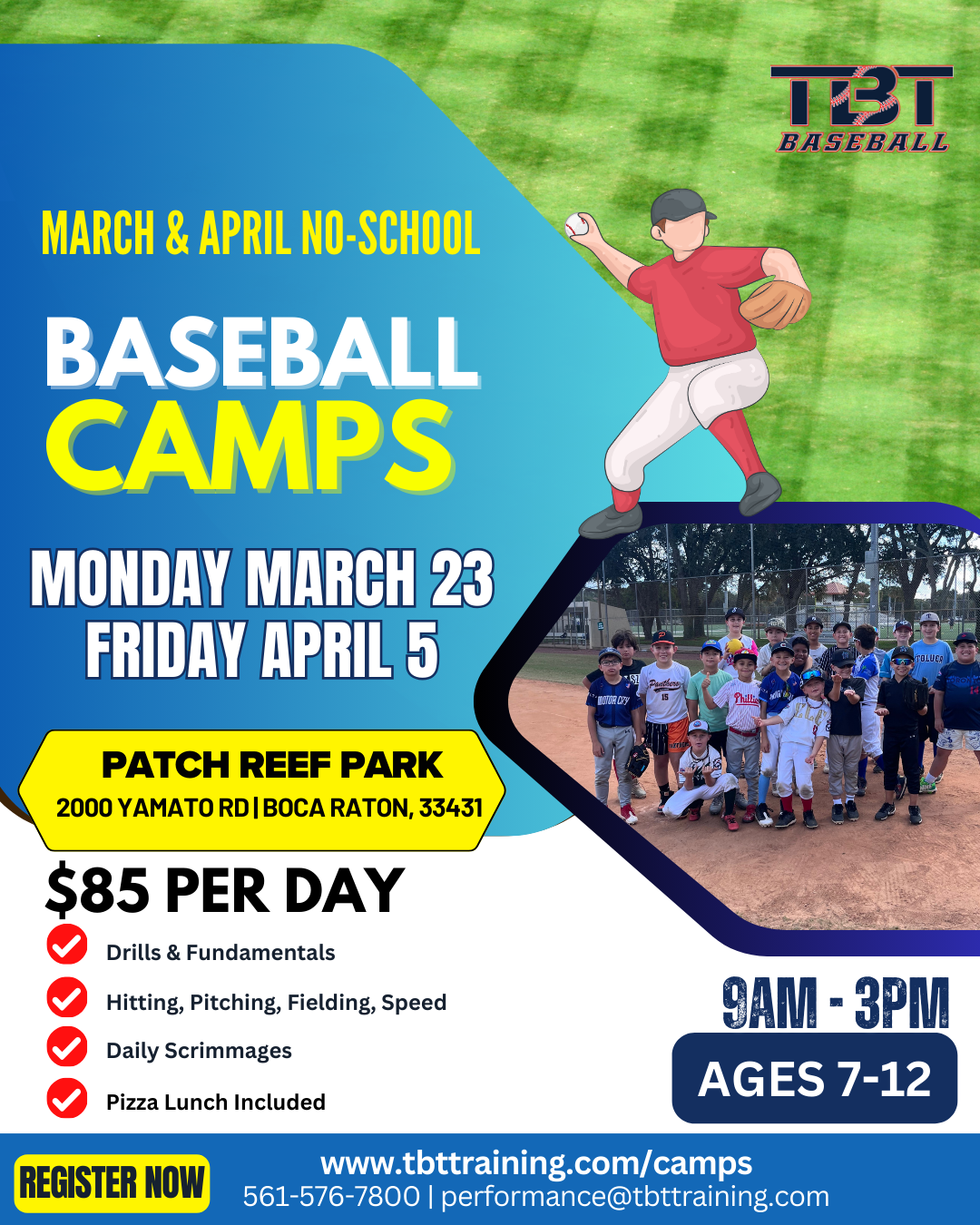 March 23 Baseball Camp 