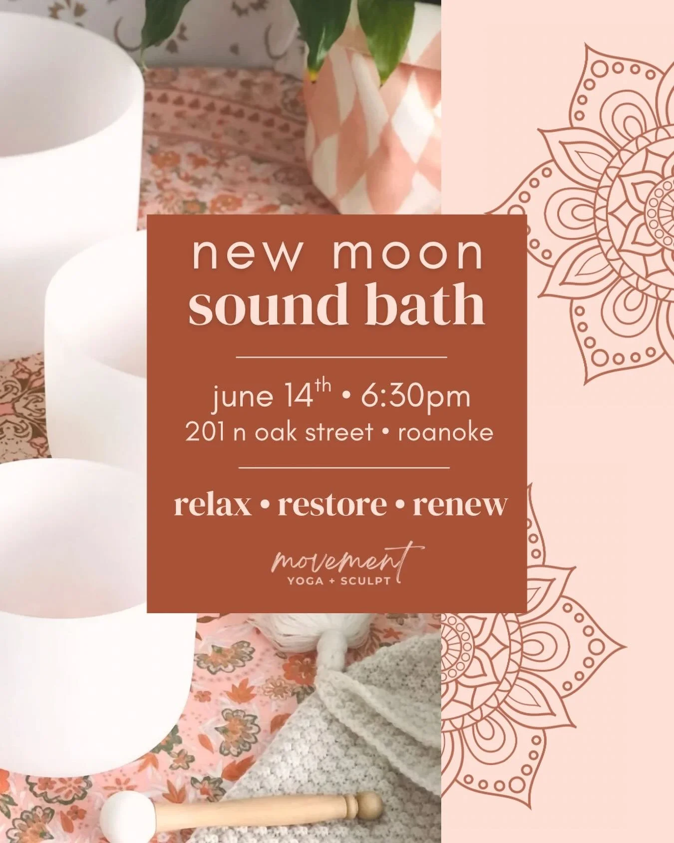 Make space for a mid-year reset 🌙

The New Moon is the perfect time to slow down and begin again. Join us for an evening designed to help you release what feels heavy and reconnect with yourself. Save your spot through our website or here in our bio