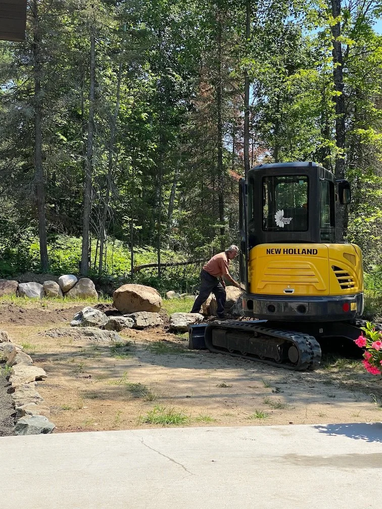 Gracie's Plant Works heavy equipment landscaping near Ely, MN.