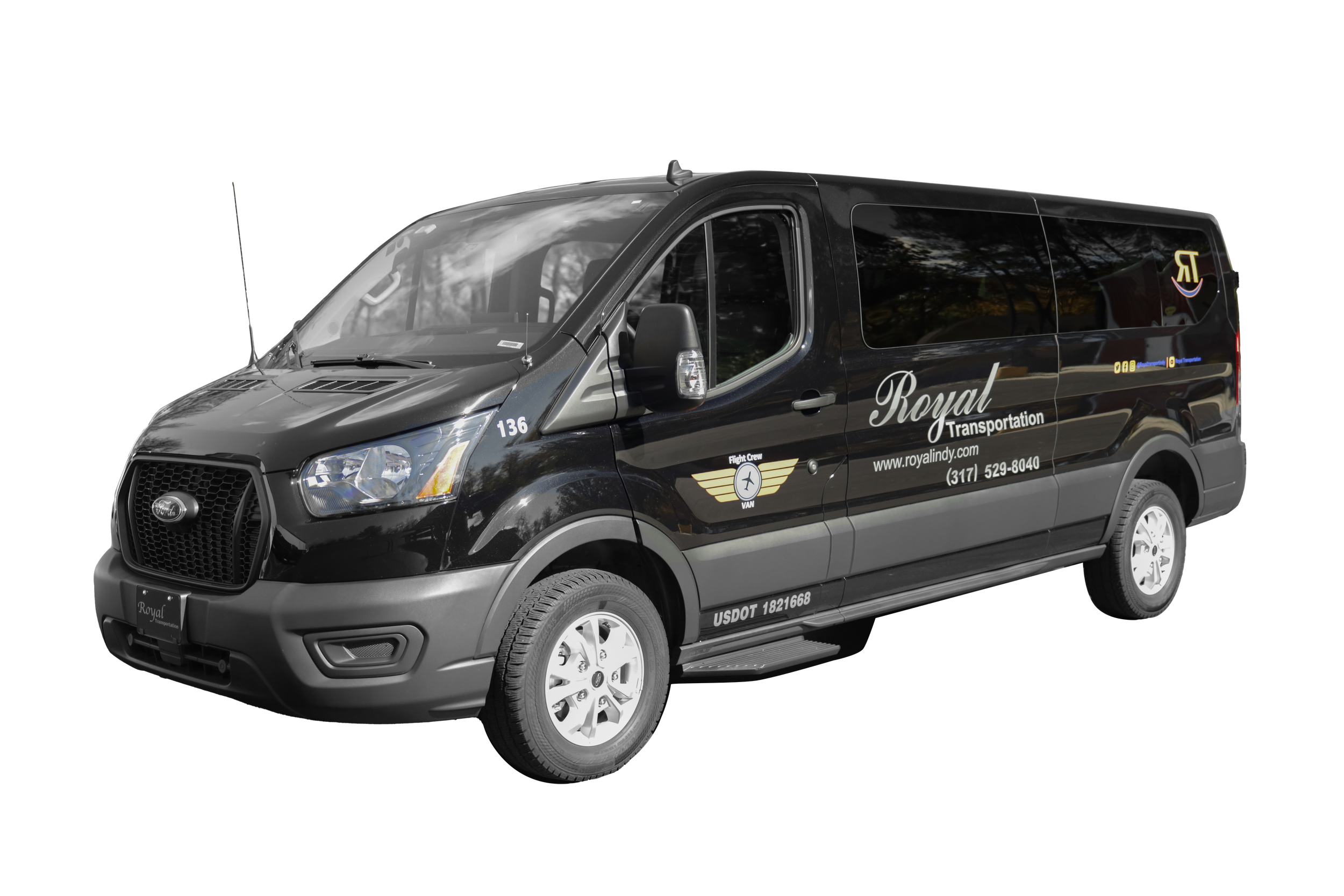 11 Passenger Black Flight Crew Van