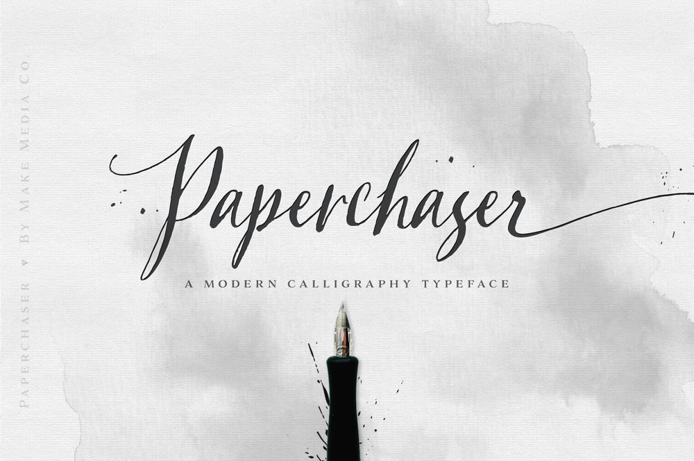 Paperchaser  Modern Calligraphy Typeface — Callie Rian & Co.