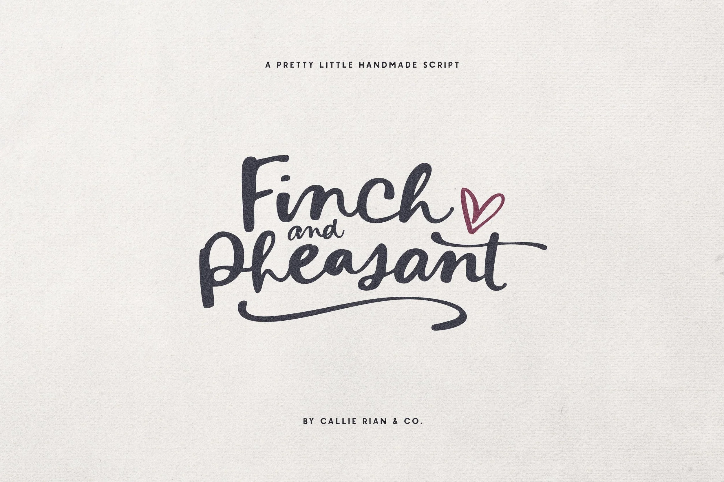 Finch & Pheasant Script Font