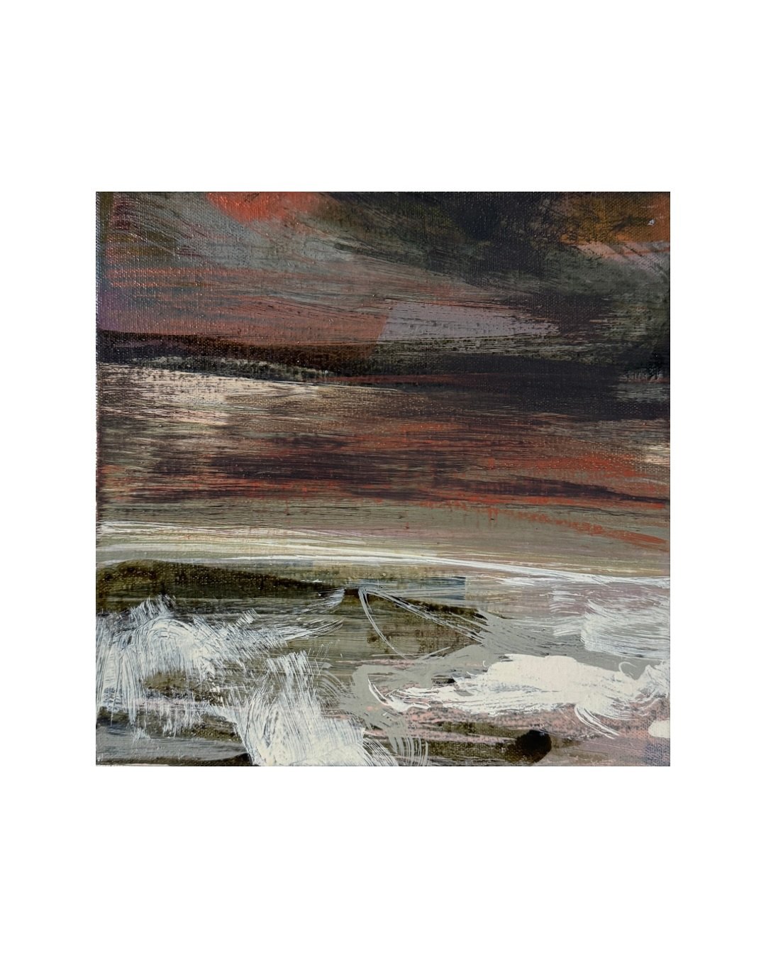 On the studio wall today. Dropped it into a frame whilst I consider my next move 🤔