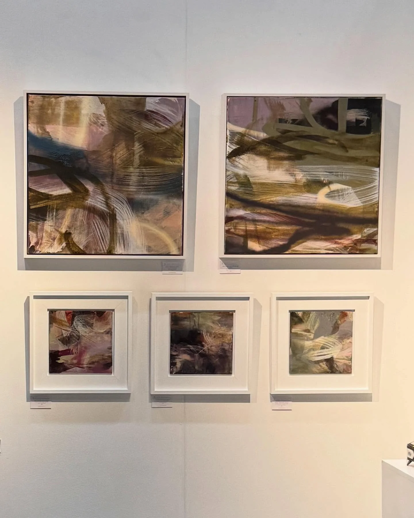 My shop is now live after @mcrartfair on my website and these paintings are available to purchase. They look great hung together or individually. Any questions just ask! 

After the rain 
Framed approx 65cm x 65cm
&pound;780

Moss and the waterline 
