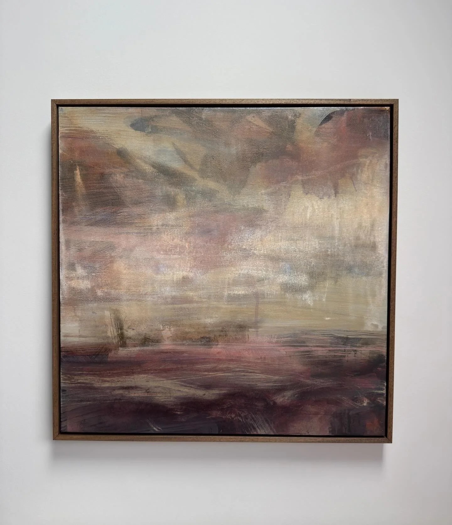 This painting was purchased at the weekend for a home office, adding a little colour and quiet to the workday. Thank you for choosing my work.