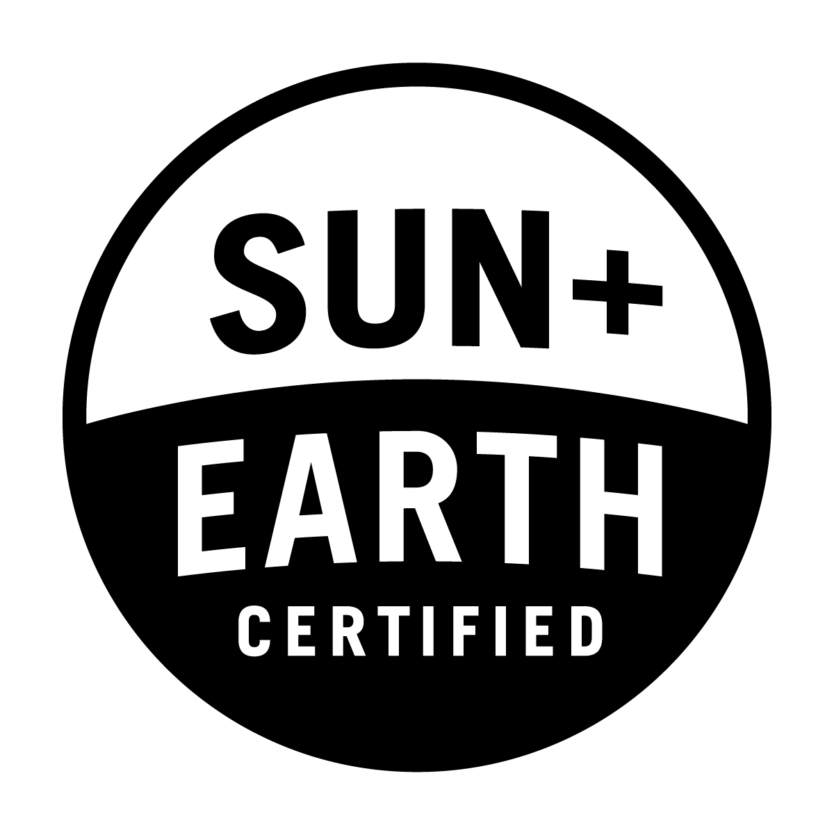Sun + Earth Certified logo